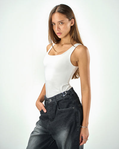 Shaping tank top in white