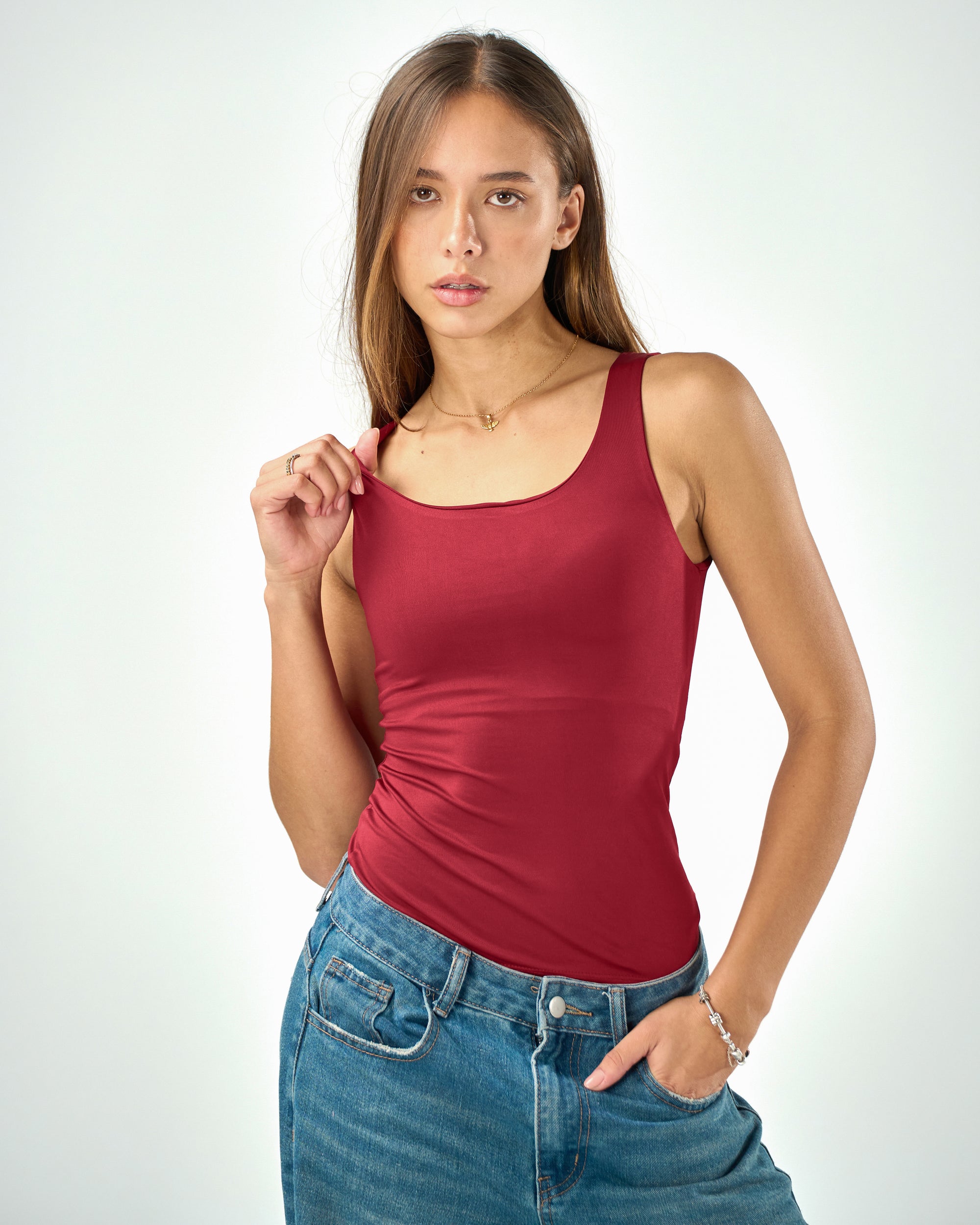 Shaping tank top in Raspberry