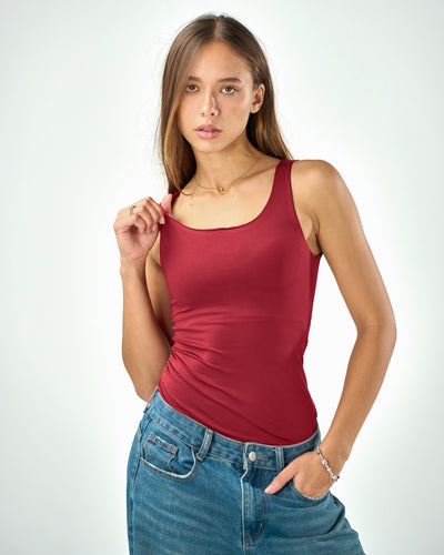 Shaping tank top in Raspberry