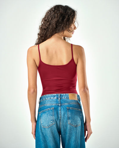 Shaping spaghetti tank top