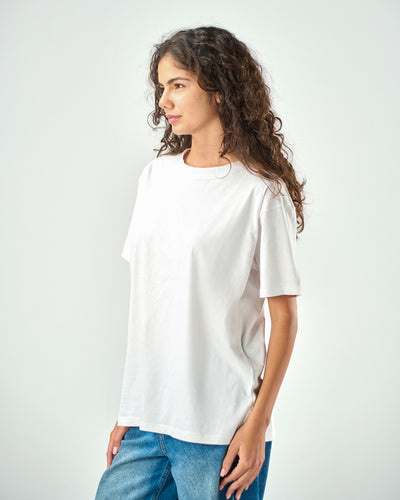 Unisex Regular fit T-shirts in white