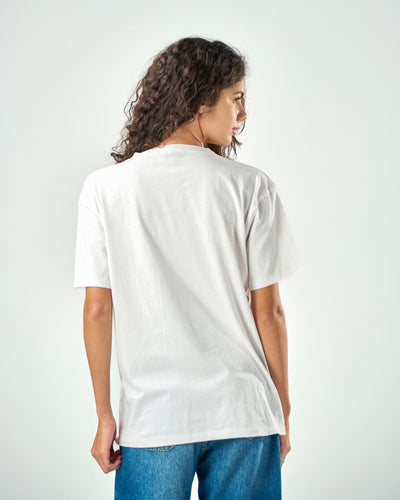 Unisex Regular fit T-shirts in white