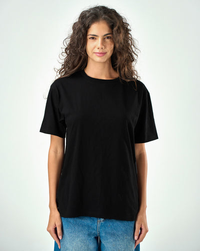 Unisex Regular fit T-shirts in black