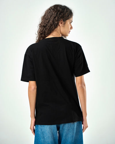 Unisex Regular fit T-shirts in black