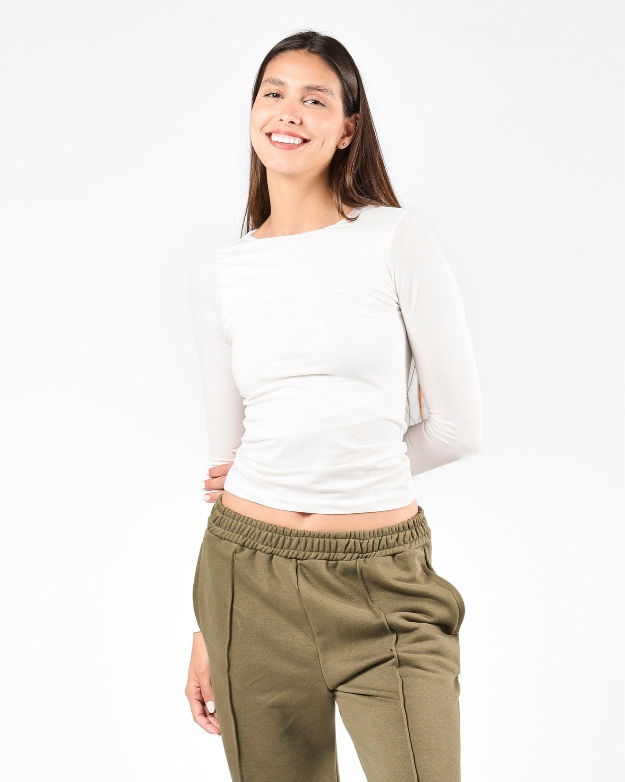Cotton Shaping Top In White