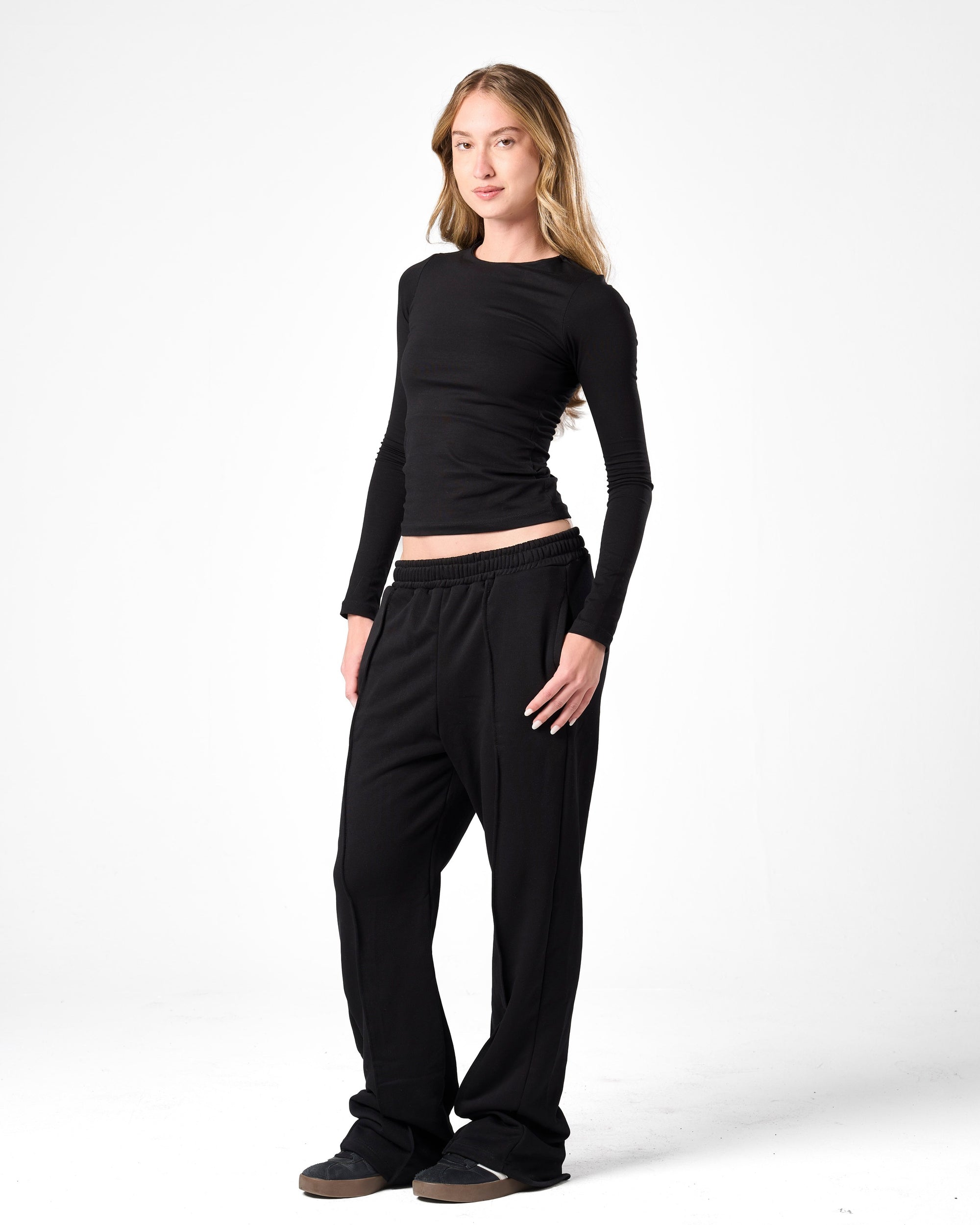 Cotton Shaping Top In Black
