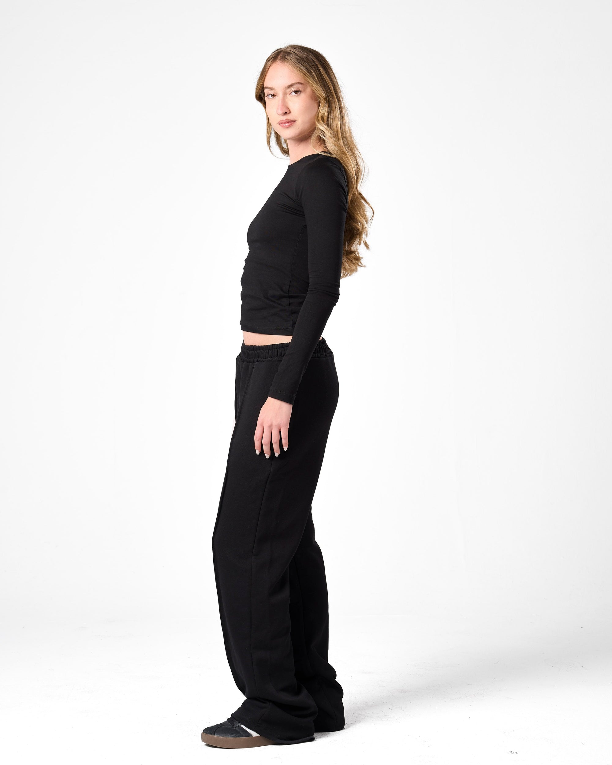 Cotton Shaping Top In Black