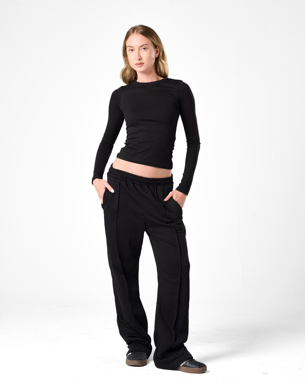 Cotton Shaping Top In Black
