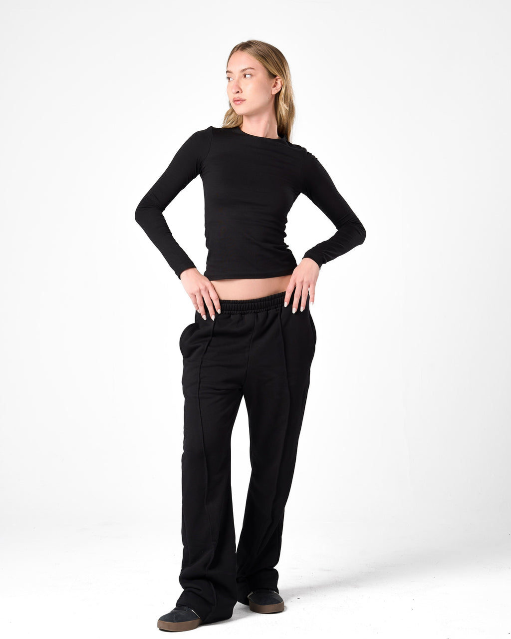 Cotton Shaping Top In Black