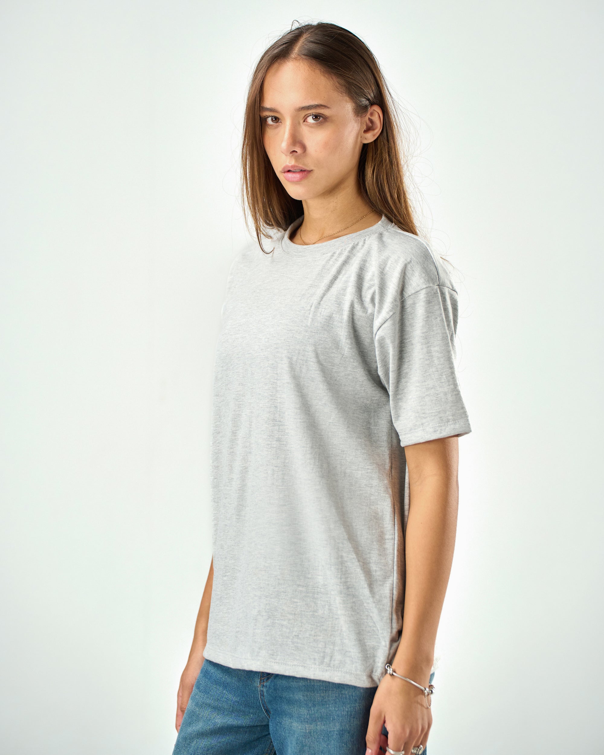 Unisex Regular Fit T-shirt In Light Grey