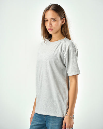 Unisex Regular fit T-shirts in Light grey