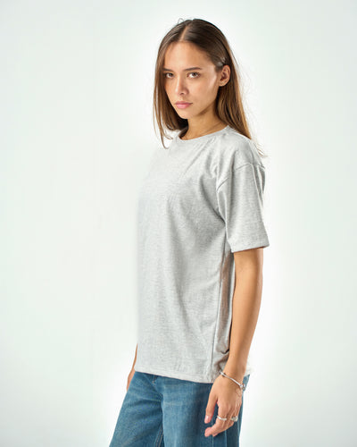 Unisex Regular fit T-shirts in Light grey