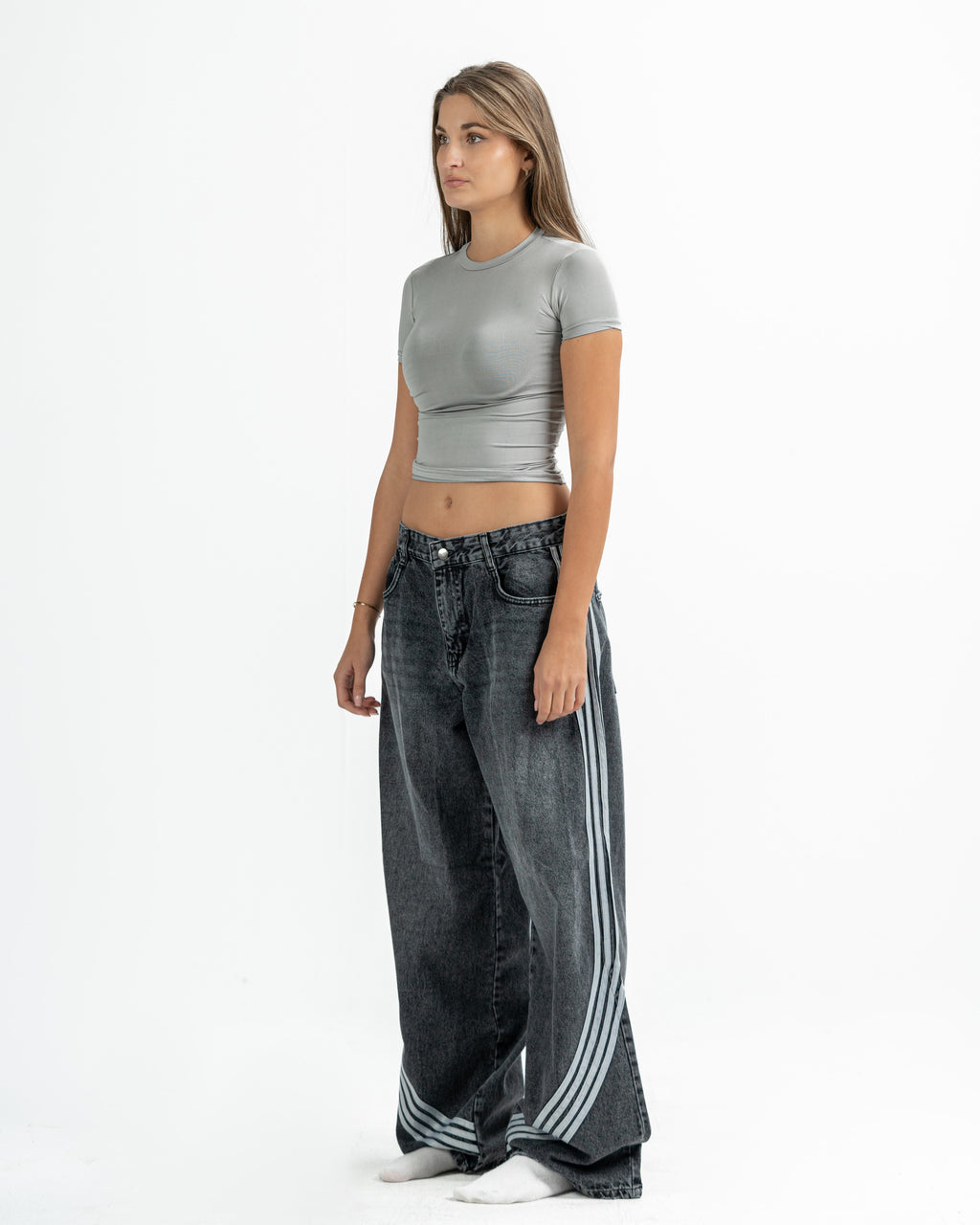 The Arc Denim In Ash Grey