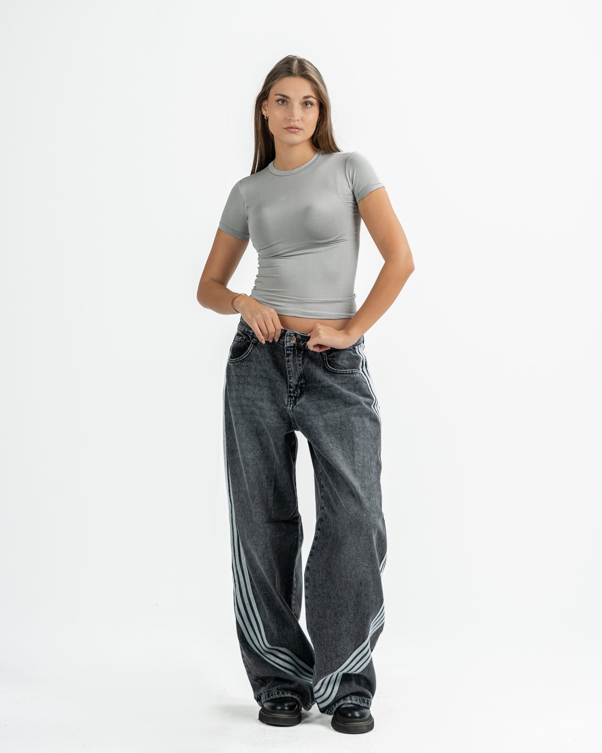 The Arc Denim In Ash Grey