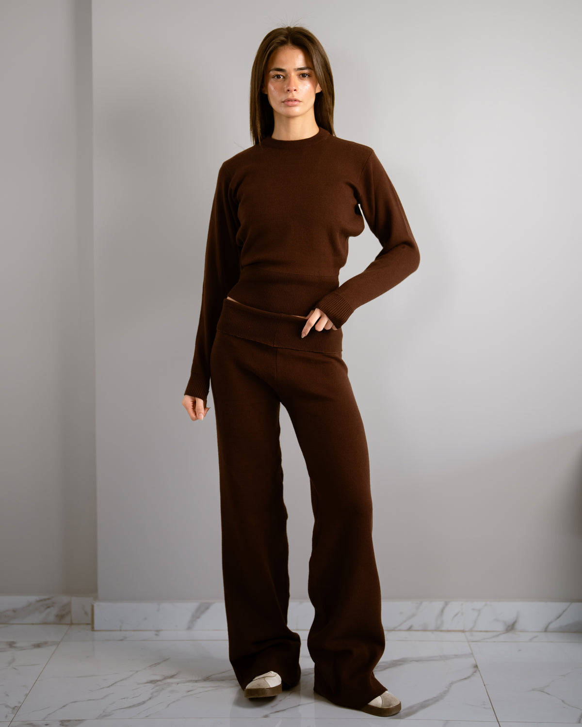 Toasted Knit fold over pants