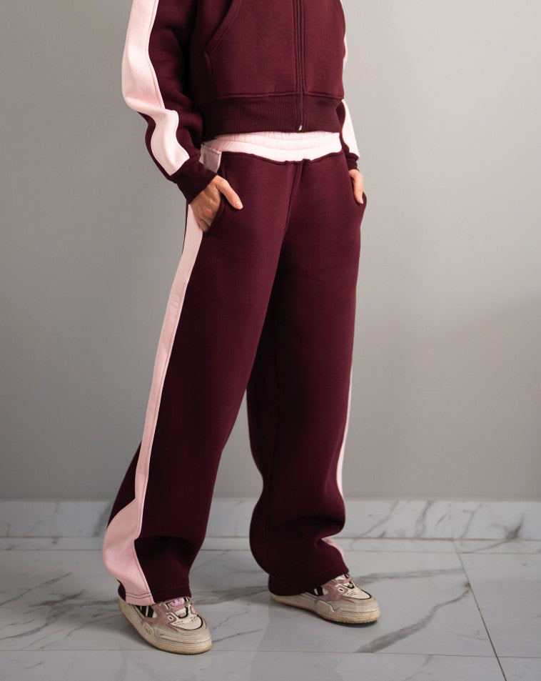 Fluff color block sweats