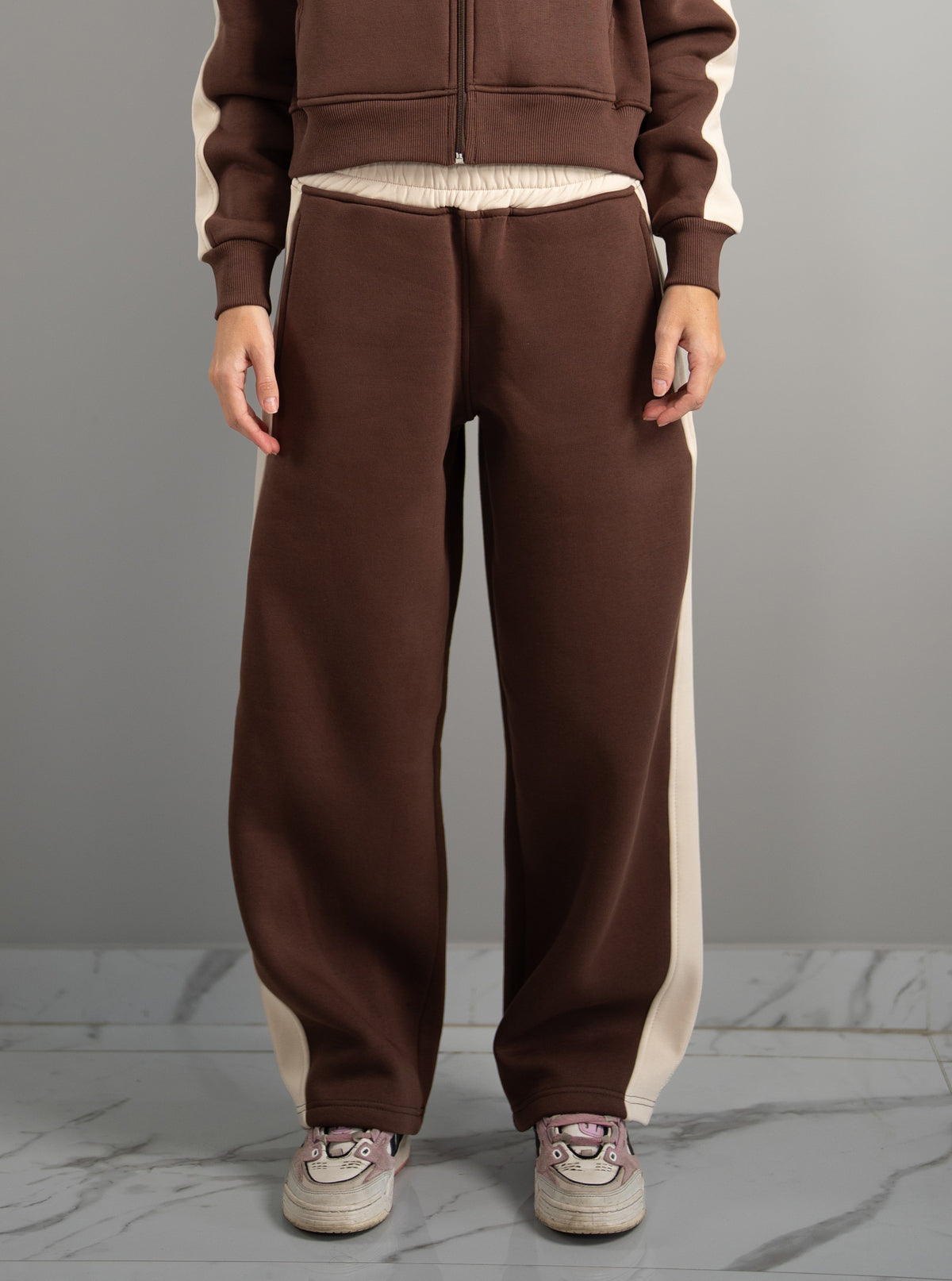 Fluff color block sweats
