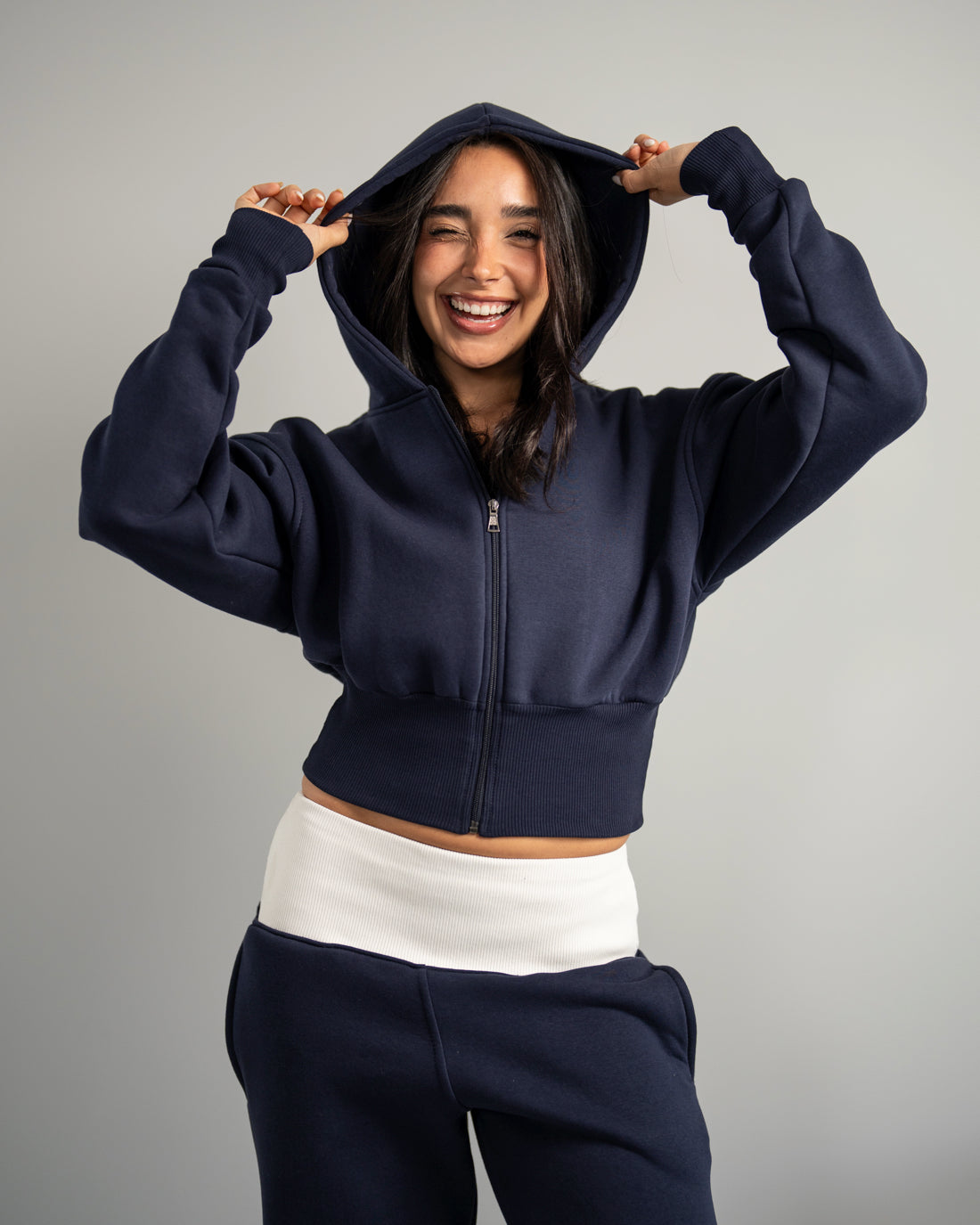 Fluff Cinched Zip up