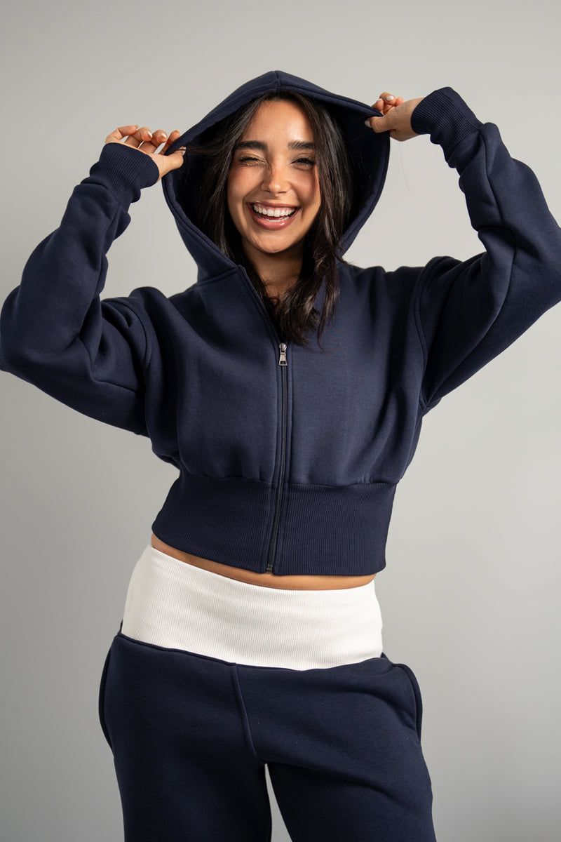 Fluff Cinched Zip up
