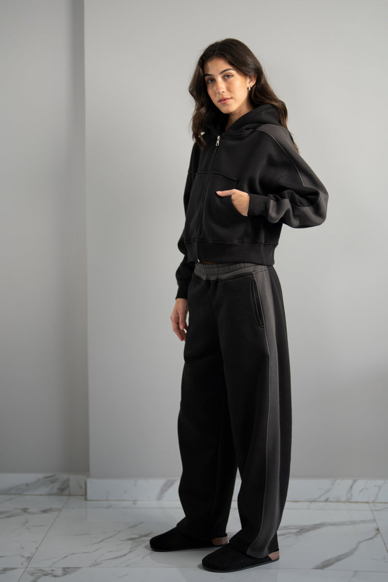 Fluff color block sweats