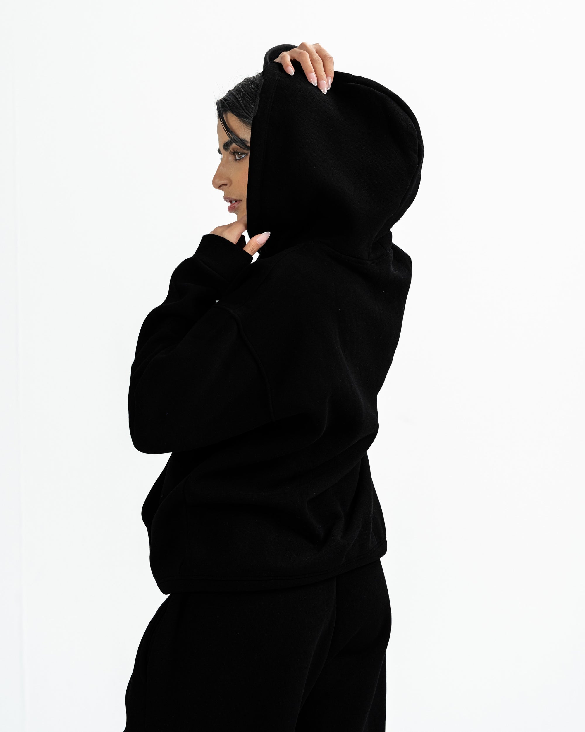 Blank Zip up in black
