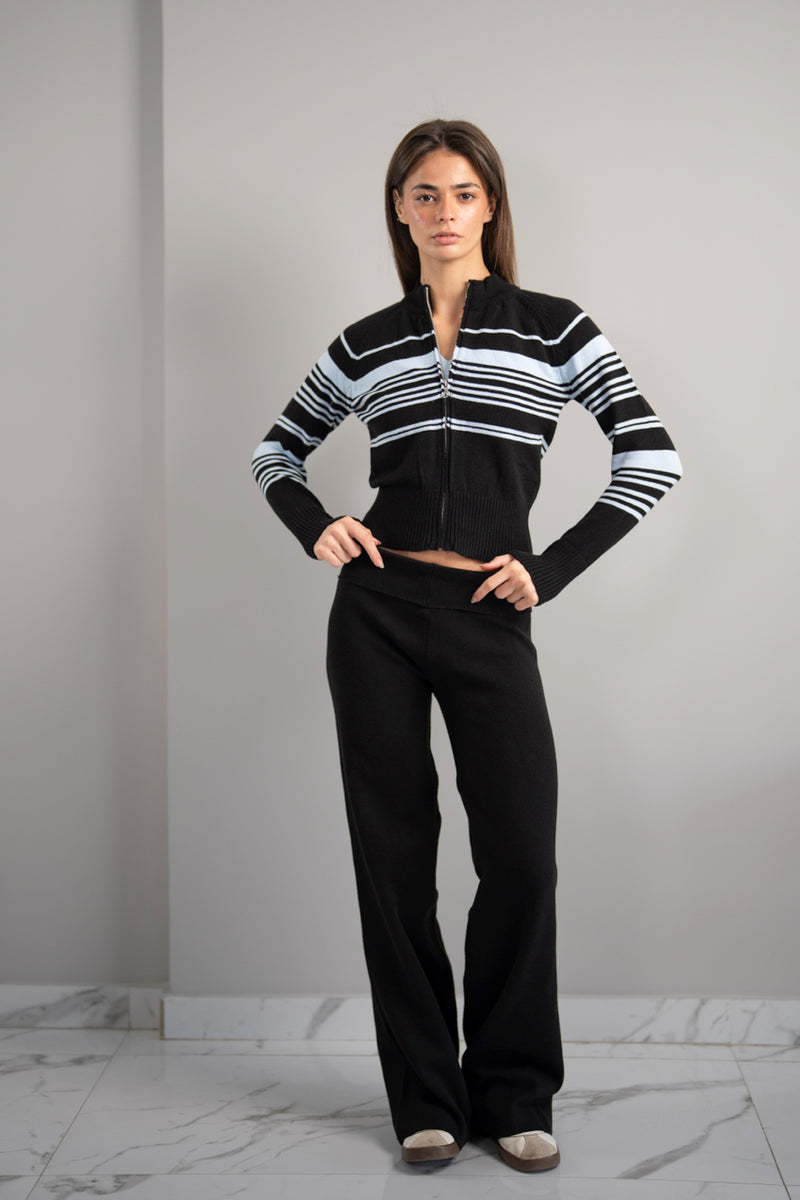 Toasted Striped Knit Jacket