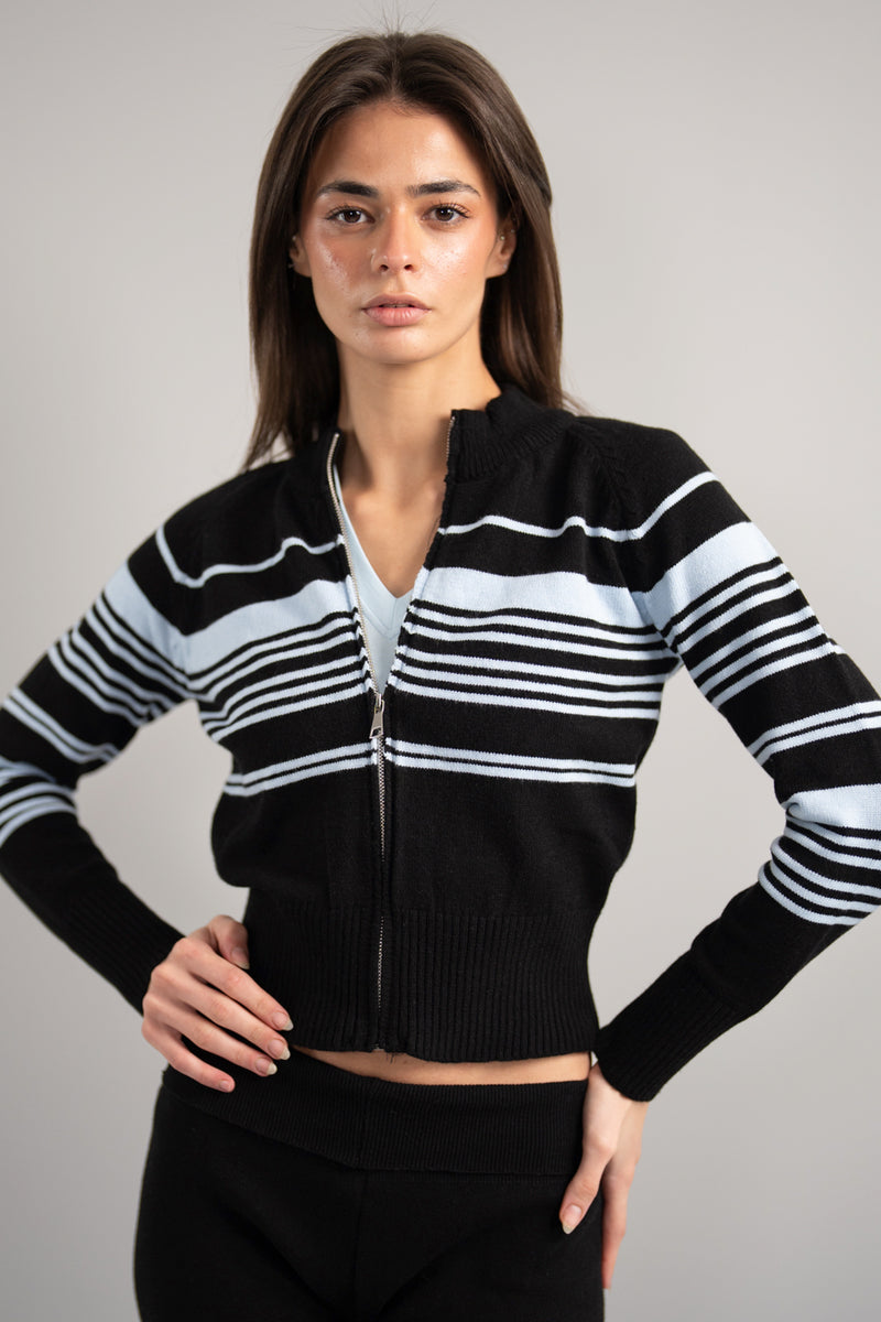 Toasted Striped Knit Jacket