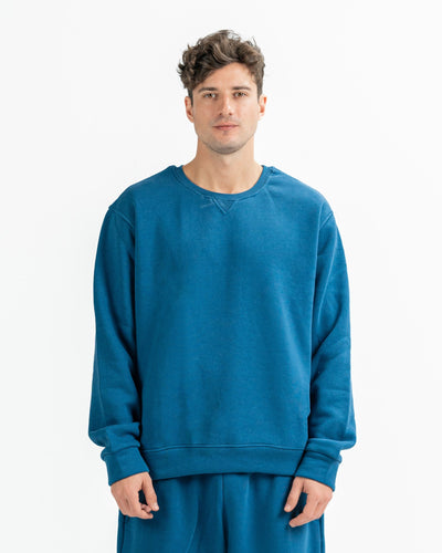 Blank Crewneck in indigo