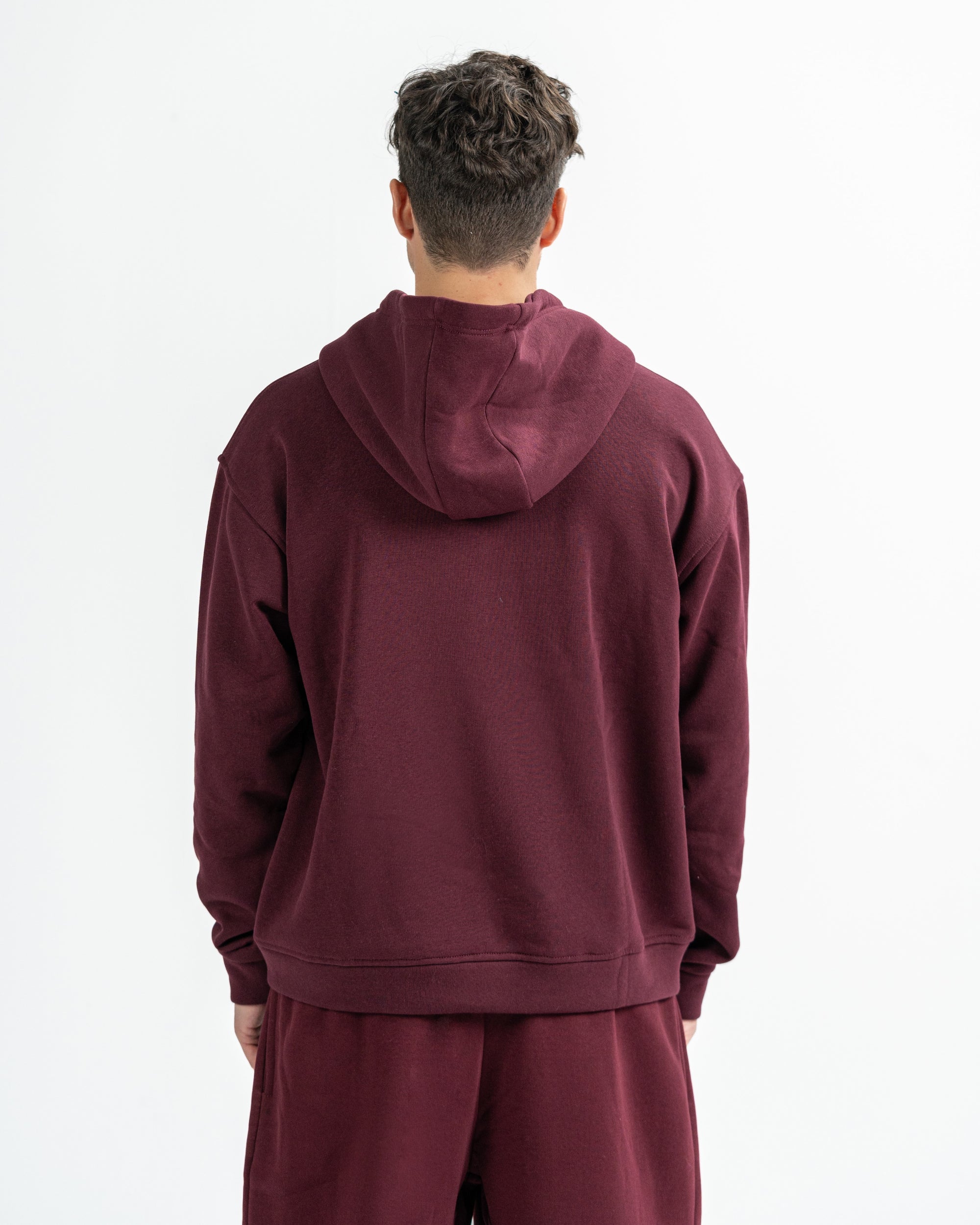 Blank Zip up in Burgundy
