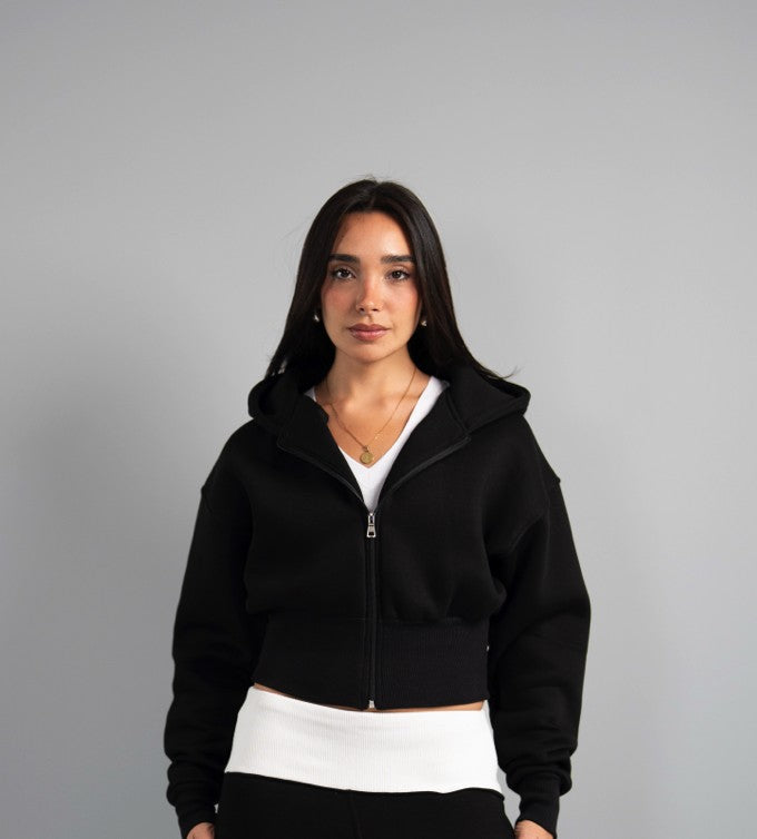 Fluff Cinched Zip up