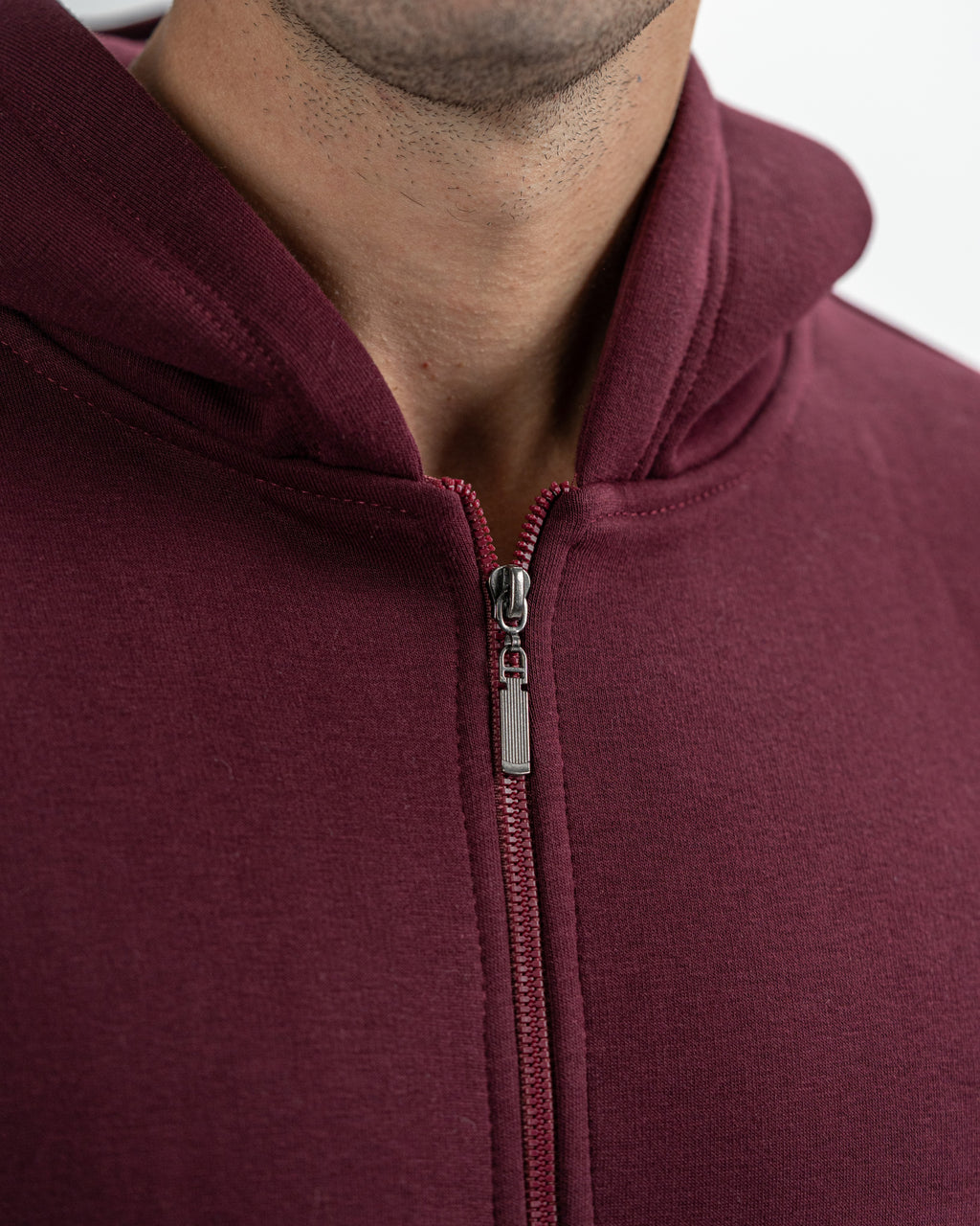 Blank Zip up in Burgundy