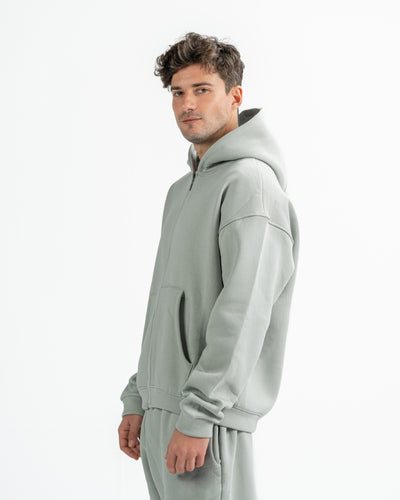 Blank Zip up in light grey