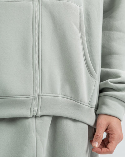 Blank Zip up in light grey