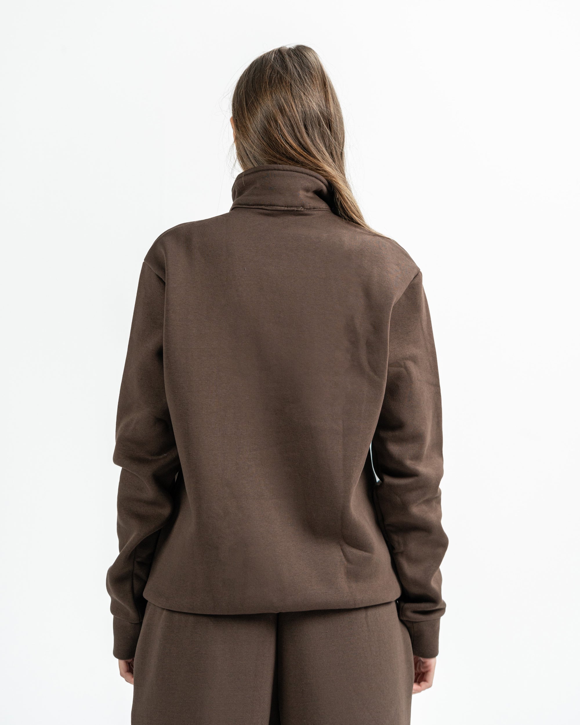 Quarter Zip in Brown