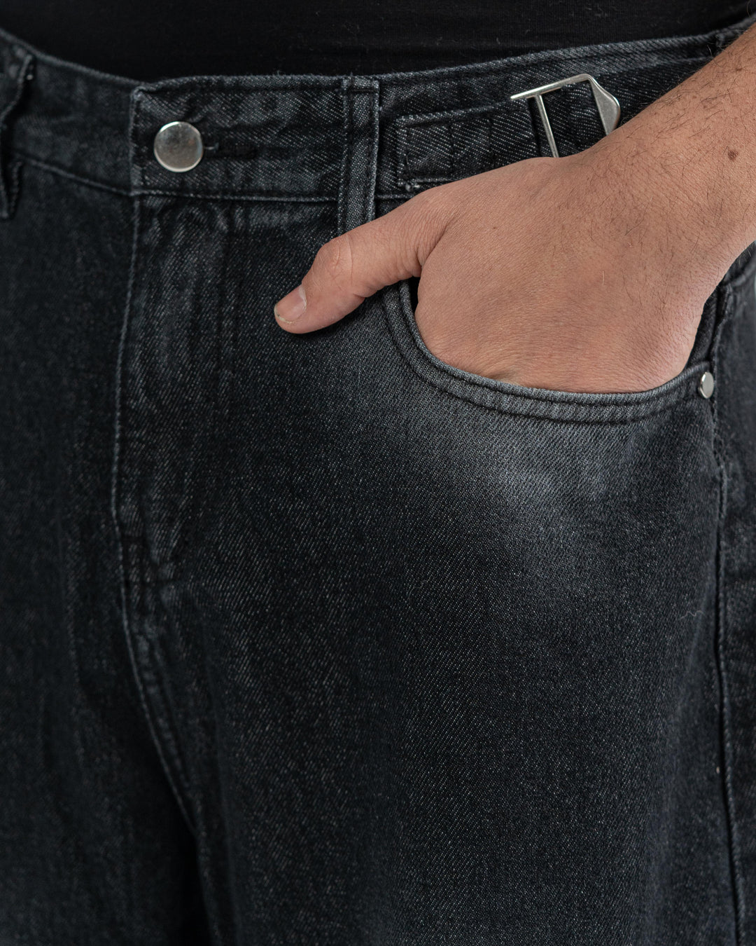 【BAON】Kelkoy Black Washing Wide Denim Pants Vintage Black Jeans Women High Waist Grunge Y2k 90s