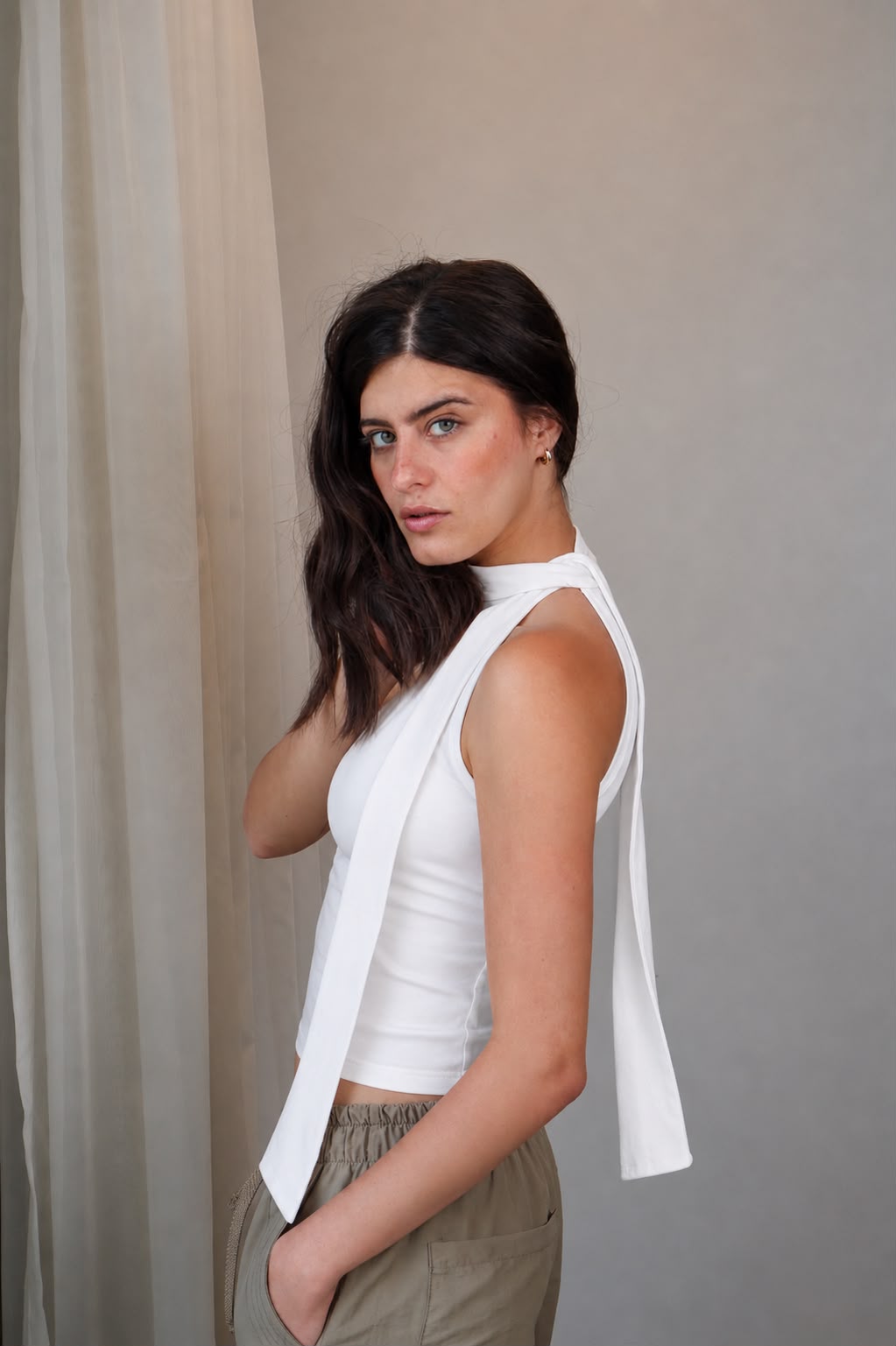 Scarf Halter Top