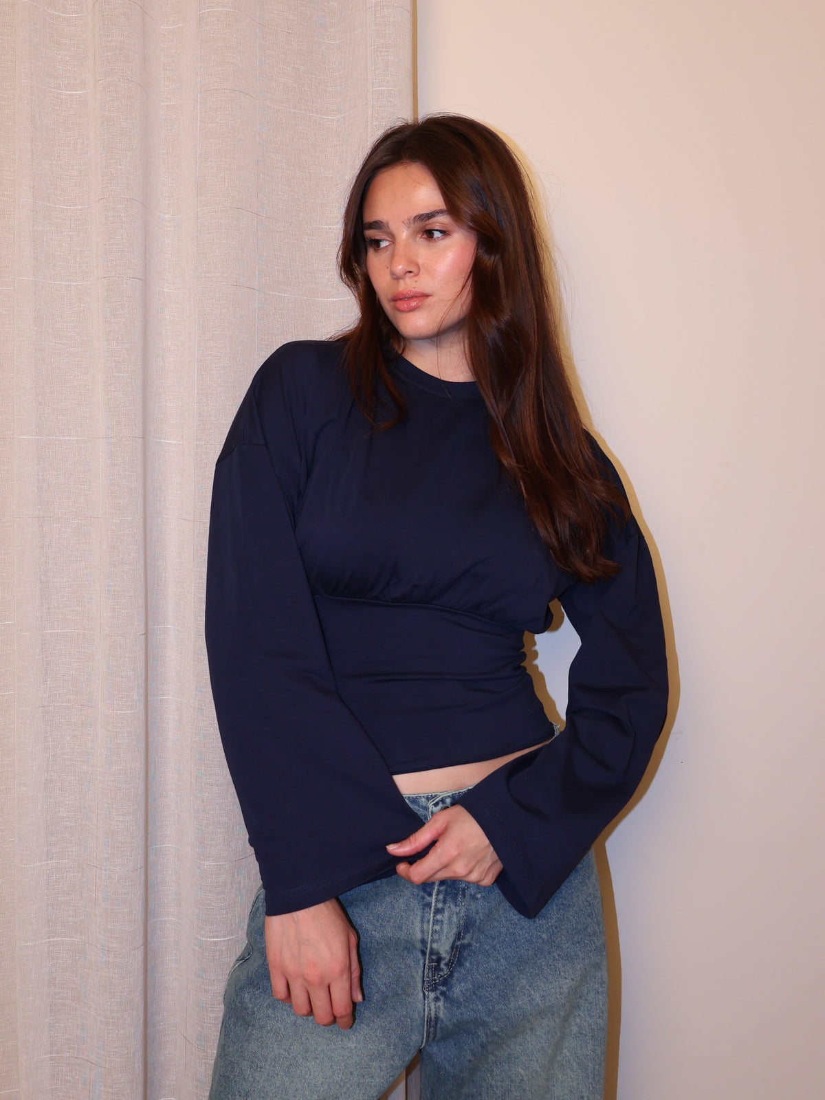 Crewneck Empire Seam Top