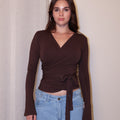 Long Sleeve Wrap Cardigan