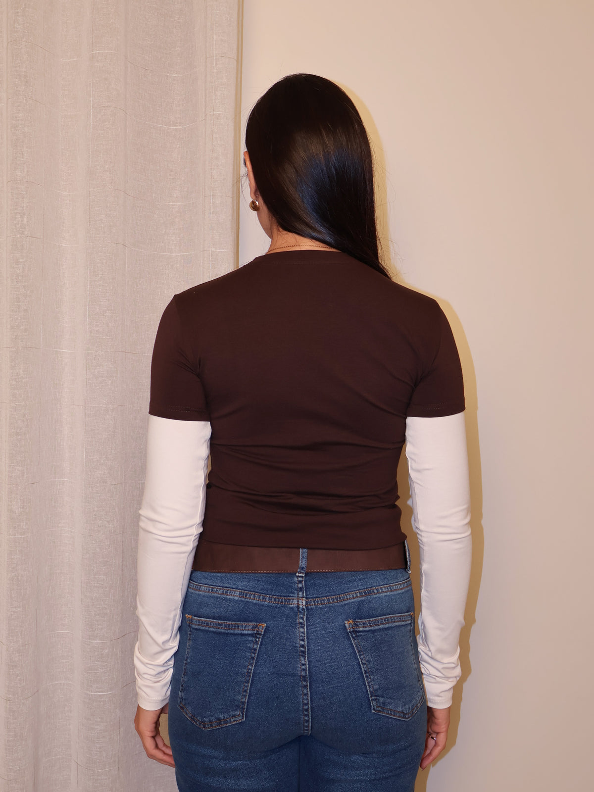 Y2K Contrast Sleeve Tee