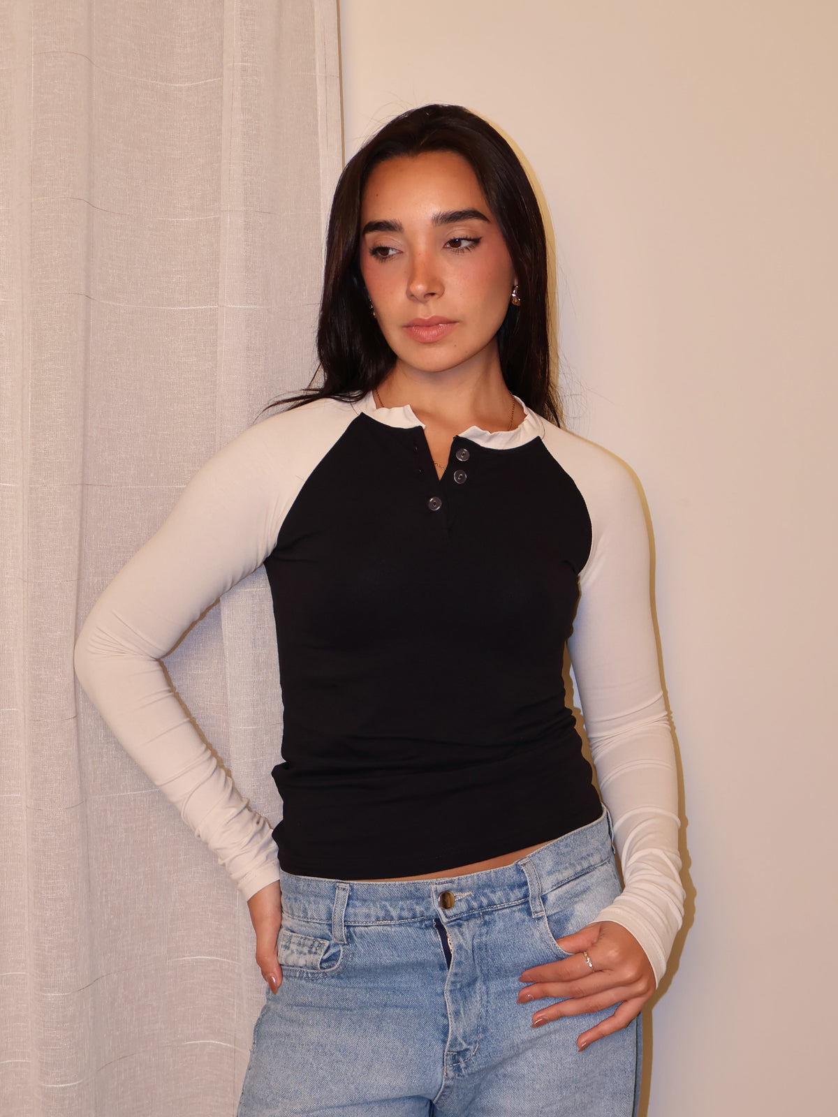 Baseball Henley Tee