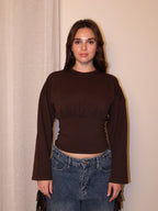 Crewneck Empire Seam Top