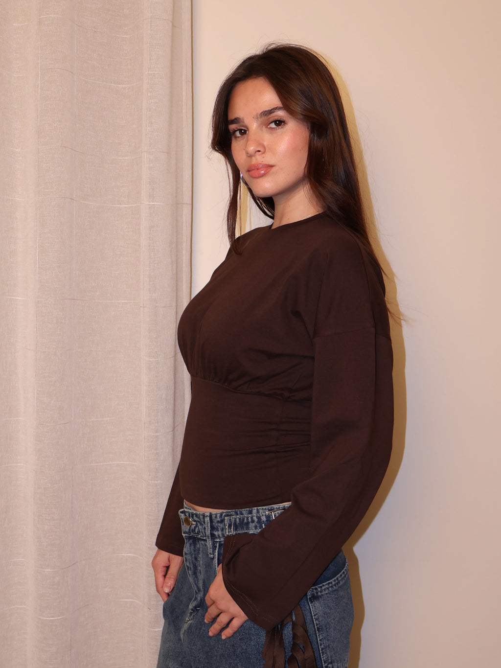Crewneck Empire Seam Top