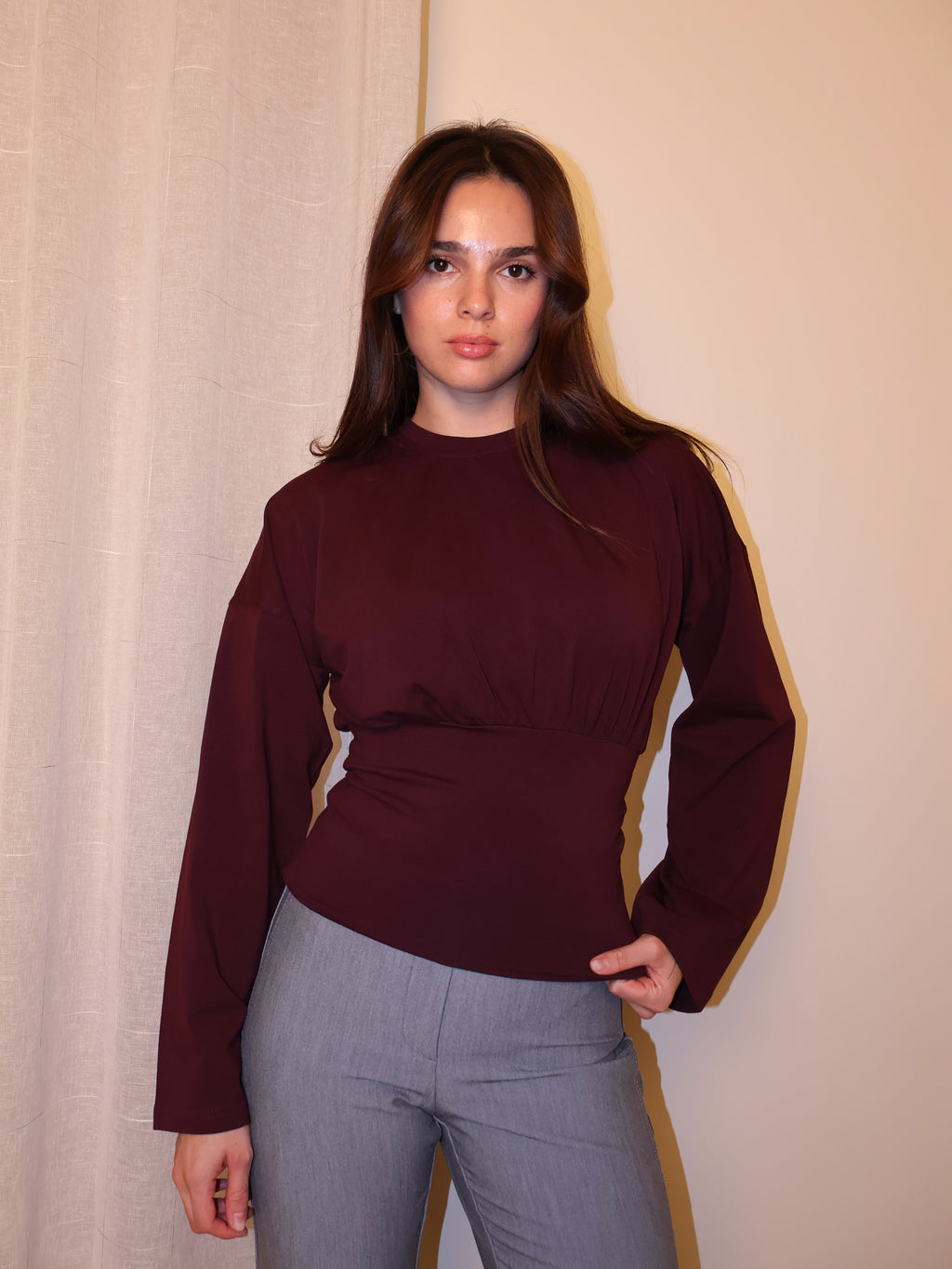 Crewneck Empire Seam Top