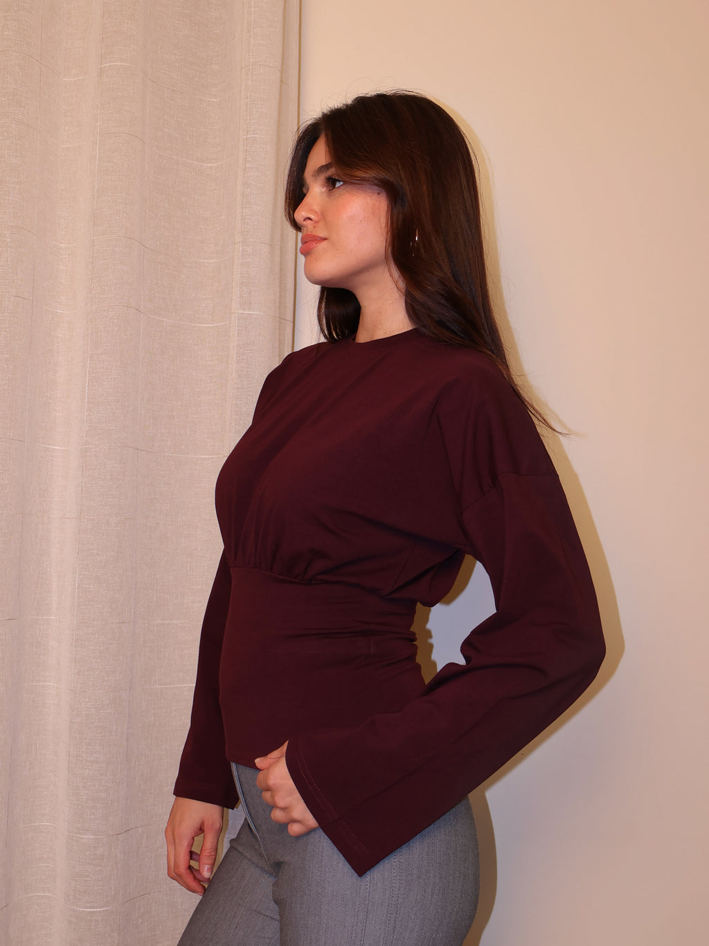 Crewneck Empire Seam Top