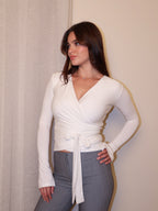Long Sleeve Wrap Cardigan
