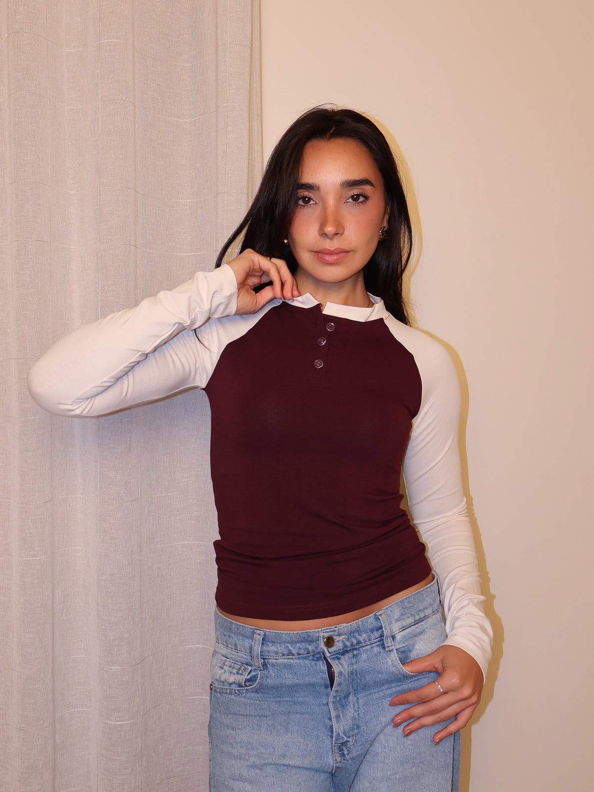 Baseball Henley Tee