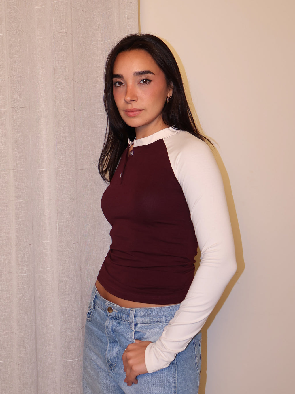 Baseball Henley Tee