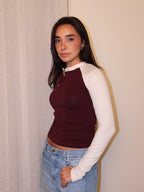 Baseball Henley Tee