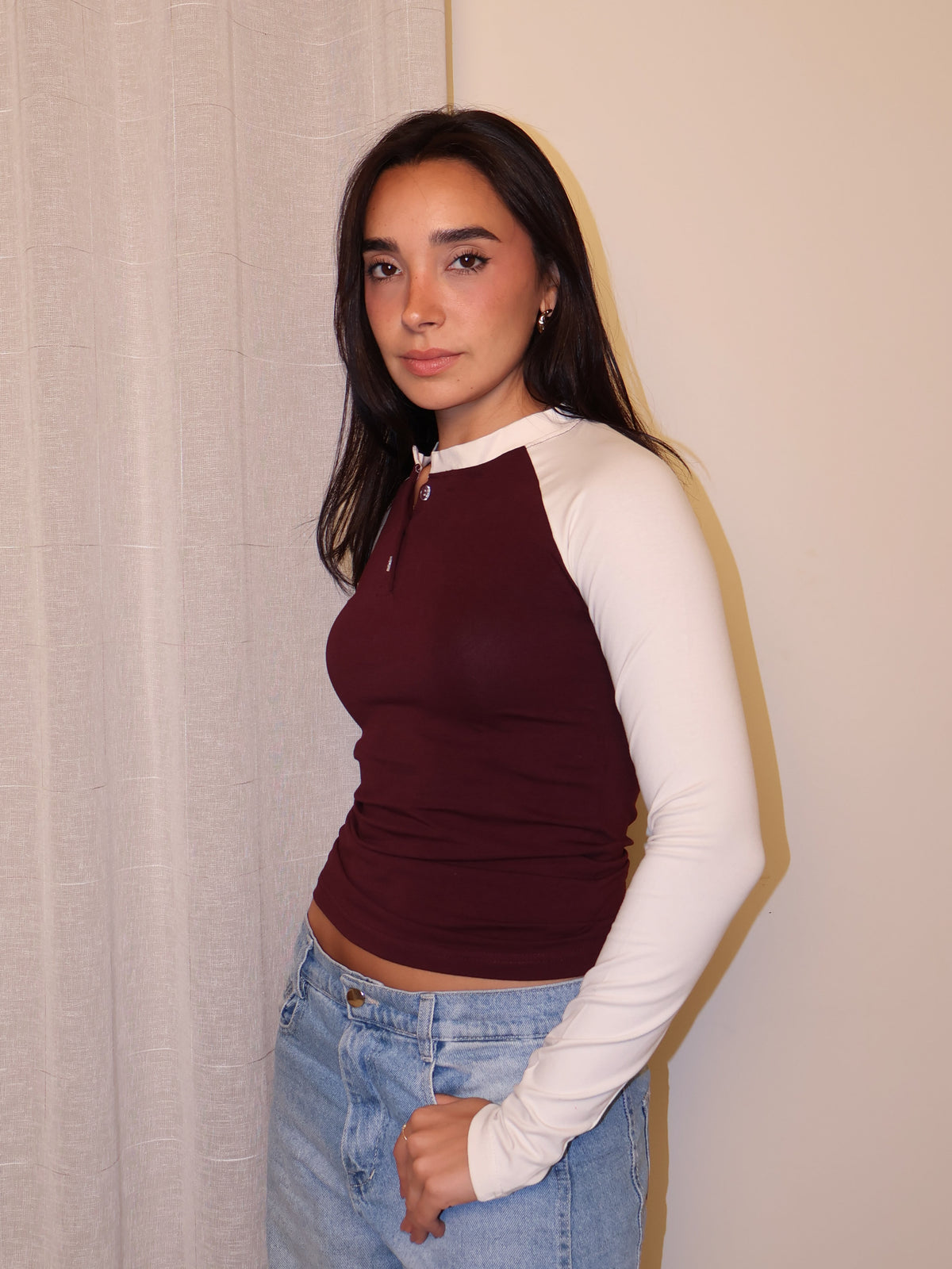 Baseball Henley Tee