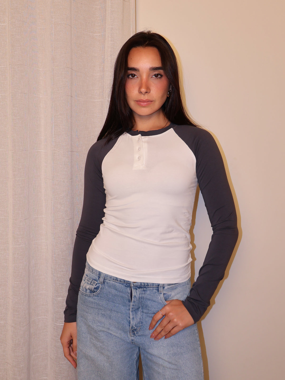 Baseball Henley Tee